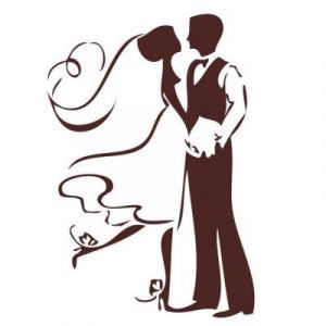 Image de DTM MTD Tampon en Bois Les mari&eacute;s