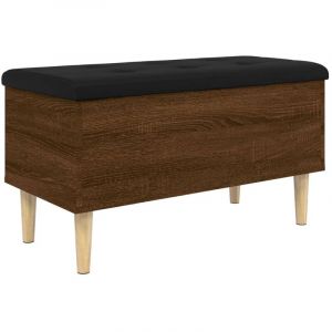 VidaXL Banc De Rangement Chêne Marron 82x42x46 Cm Bois D'ingénierie