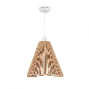 Paco Home LED Suspension Salon Suspension Salle à manger Suspension Cuisine Abat-jour Papier Déco Style Boho E27, Couleur:Blanc, Type de luminaire___Couleur:Typ 3