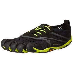 Image de Vibram Fivefingers V-Run, Chaussures de Running Compétition Homme, Noir (Black/Yellow), 38 EU