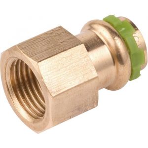 Raccord laiton droit &agrave; sertir - F 1/2' - &Oslash; 16 mm - Aalberts