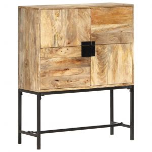 Image de VidaXL Buffet 80 x 30 x 100 cm Bois de manguier solide