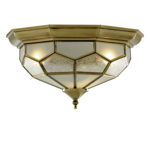 Searchlight Plafonnier FLUSH Laiton, 2 lumières - - - FLUSH - Date de livraison inconnue. Port gratuit France métropolitaine et Belgique dès 100 €.