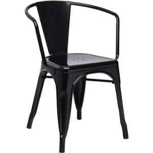 Image de Indecemi Chaise avec accoudoirs LIX Noir