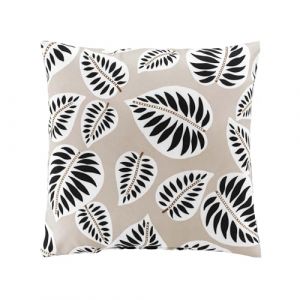 Douceur d'intérieur, Coussin (45 x 45 cm) Alma Noir, Polyester Imprimé