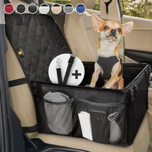 Si&egrave;ge auto pour chien de petite et moyenne taille avec ceinture de s&eacute;curit&eacute; - si&egrave;ge auto pour chien &eacute;tanche et stable pour si&egrave;ge arri&egrave;re et si&egrave;ge avant - si&egrave;ge auto pour chien, si&egrave;ge passager pour chien, si&egrave;ge auto pour chien