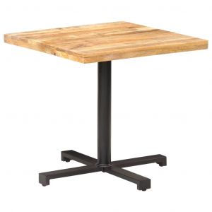 VidaXL Table de bistro Carrée 80x80x75 cm Bois de manguier brut