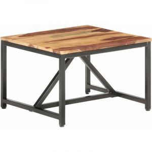 Image de VidaXL Table d'Appoint Bois Solide 60x60x40 cm Modèle 2