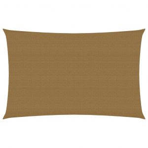 VidaXL Voile d'ombrage 160 g/m² Taupe 3x5 m PEHD