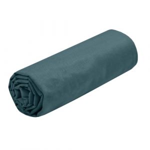 LOVELY CASA Drap Housse -Taille 180x200 cm Grand Bonnet 30 cm -100% Coton certifi&eacute; Oeko-Tex - Couleur Eucalyptus -Mod&egrave;le Eden - Linge de Lit pour Maison - Doux et Confortable pour Nid Douillet