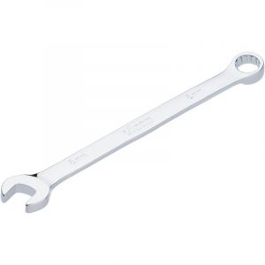 Vigor Cl&eacute; mixte V7740-8, SW 8 mm, version longue, coud&eacute;e &agrave; 15&deg;, 6 pans ext&eacute;rieurs et double hexagonal, chrom&eacute;e et polie