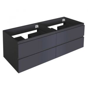 Image de Mob-in - Meuble sous vasque 120 cm sorrento Gris anthracite - Gris anthracite