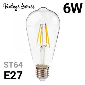 Barcelona led Ampoule LED à filament vintage ST64 E27 6W