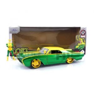 Jada TOYS- Ford Voiture Miniature de Collection, 33357GR, Green/Yellow