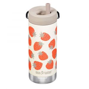 Klean Kanteen Bouteille thermos Insulated TKWide Twist Cap 350 ml blanc rouge