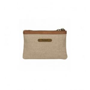 Pepe Jeans Dina Porte-monnaie Trousse Beige 17 x 9 x 2 cm Cuir synthétique