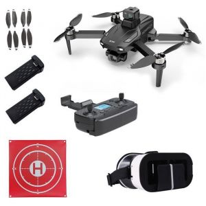 KIT Drone KYF - Caméra Gimbal 3 axes - Capteur 360° 8K HD + Casque VR + Piste d’attérissage
