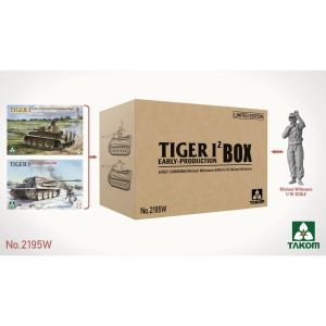 Takom Maquette TIGER I&sup2; early production Box & 1:16 Wittmann Maquette militaire - TAK2195W
