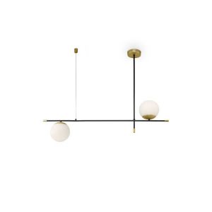 Boutica-design Suspensions Nostalgia Or Blanc 2xE14 40W
