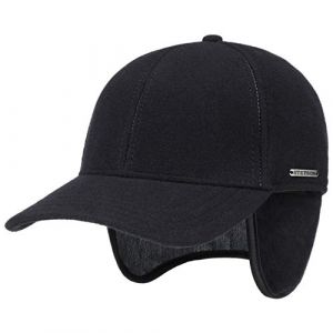 Stetson Casquette Vaby Earflap Homme - Laine pour l'hiver ferm&eacute; &agrave; l&rsquo;arri&egrave;re, avec visi&egrave;re, Oreillettes, Doublure, Doublure Automne-Hiver - XXL