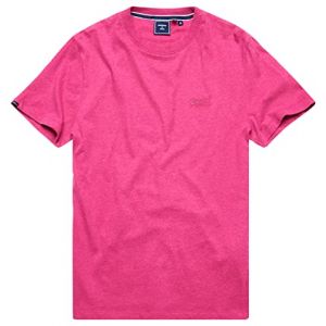 Superdry Vintage Logo EMB Tee T-Shirt, Magenta Marl, M Homme