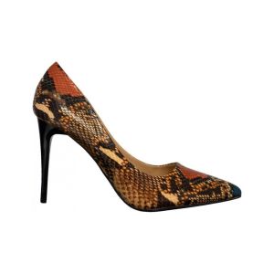 Kebello Chaussures escarpins Escarpins motifs serpent Bleu F