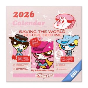 Grupo erik Calendrier 2026 Mural Les Super Nanas - Calendrier Mural 2026 Mensuel │ Idee Cadeau : Calendriers Muraux │ De Janvier &agrave; D&eacute;cembre : Espace pour notes et Illustrations (30x60 cm)