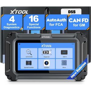 Scanner OBD2 - XTOOL - D5S - 16 r&eacute;initialisations - &Eacute;cran tactile 54 - Compatibilit&eacute; 90+ marques