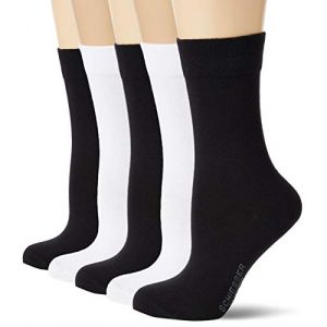 Schiesser Multipack 5 Pack Damensocken Strümpfe Chaussettes, Assortiment de 4, 39/42 (Lot de 5) Femme