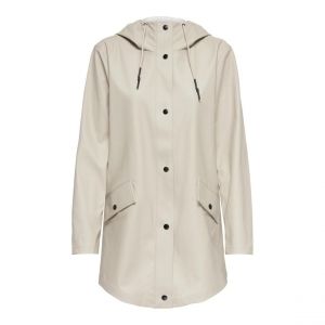 Only Veste de pluie capuche gris clair Ione