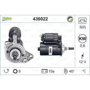 Valeo Démarreur 436022