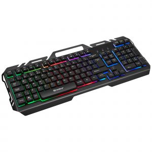 Image de Sandberg IronStorm Keyboard BE IronStorm Keyboard BE, 640-25 (IronStorm Keyboard BE, Standard, USB, Membrane, AZERTY, RGB LED, Black)