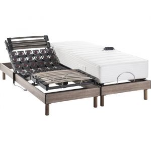 Deko Dream Ensemble relaxation électrique PHYSIOMAX - matelas + sommiers 2x80x200 cm - Ressorts ensachés ERGO 6