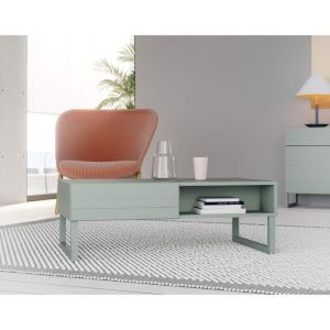 Sofia - table basse - vert sauge mat - 110 cm - Vert sauge