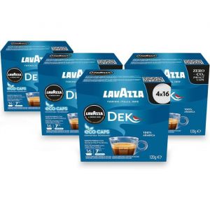 Lavazza Capsules de Caf&eacute; - A Modo Mio Cremosamente Dek - Lot de 4 - 64 Pi&egrave;ces