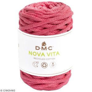 Dmc Fil coton recyclé Nova Vita - Macramé, Crochet, Tricot - Rose Fuchsia - 250 g