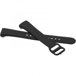 Vhbw Bracelet Compatible avec Samsung Galaxy Fit SM-R370 Montre connect&eacute;e - 11,5 + 8,9 cm Silicone Noir