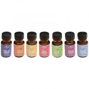 Lot de 7 Huiles Parf ées "Chakra" 10ml Marron Prix