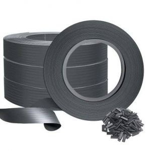 Image de Kit de lamelles occultantes pvc brise vue 300m x 4.7cm avec 600 clips Gris