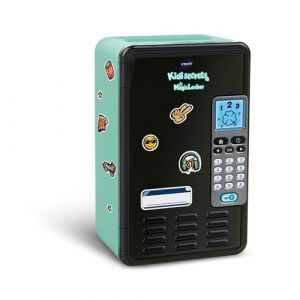 Vtech KidiSecrets Magic Locker, Coffre-Fort interactif avec Code Secret, y Compris 3 Jeux &eacute;ducatifs, Autocollant pour Personnaliser Le verrou, Langue Italienne, Piles incluses, 6-12 Ans