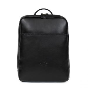 Hexagona Sac à dos 15 A4 Cuir STUART Noir Esme