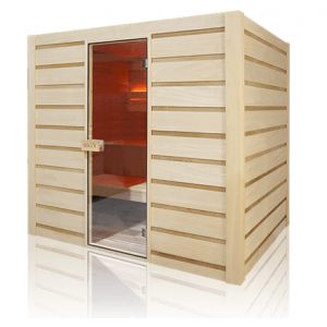 Holl's Sauna Eccolo 6 places Pack complet Po&ecirc;le 4.5kW et pierres