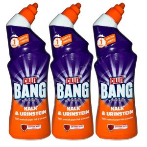 Pack de Gel Nettoyant CILLIT BANG Anti-Calcaire et Anti-Tartre pour Toilettes Pack de 3