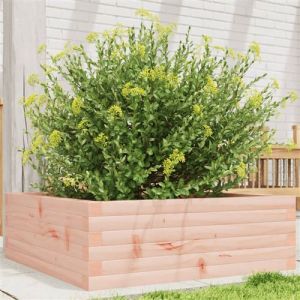 VidaXL Jardinière 70x70x23 cm bois massif douglas, jardinière d'extérieur, bac à fleurs, boîte à plantes, jardinière de terrasse, jardinière d'herbes