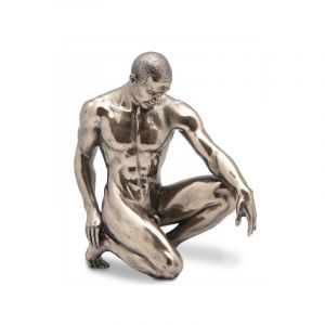 Signes Grimalt Figurines en bronze Figure Nude Man Silver Bronze 6x14x15cm 51826