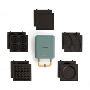 Appareil &agrave; croque-monsieur gril et gaufrier - Create - Pack STONE STUDIO - Plaques interchangeables