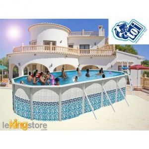 Image de Toi Piscine 8157 - Piscine Mosaïque en acier ovale 914 x 457 x 120 cm