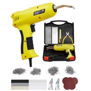 Image de VEVOR Soudure Plastique, 220 W, Pistolet de Soudage Plastique 800 Agrafes et 56 Tiges de Soudage, Kit Réparation Professionnel Pare-chocs Voiture Lumière LED, pour Kayak, Jouets, Fissure en Plastique