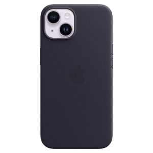 Image de Apple Leather Case with MagSafe Encre violette iPhone 14