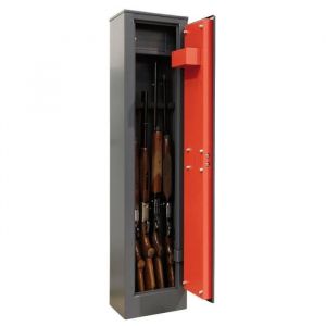 Image de ARREGUI Braco ARM050 Armoire à 5 Fusils en Acier avec Coffre Intérieur | Coffre-fort pour Armes à Feu | FRANCE et ITALIE : valide toutes armes à feu | ESPAGNE : non homologué